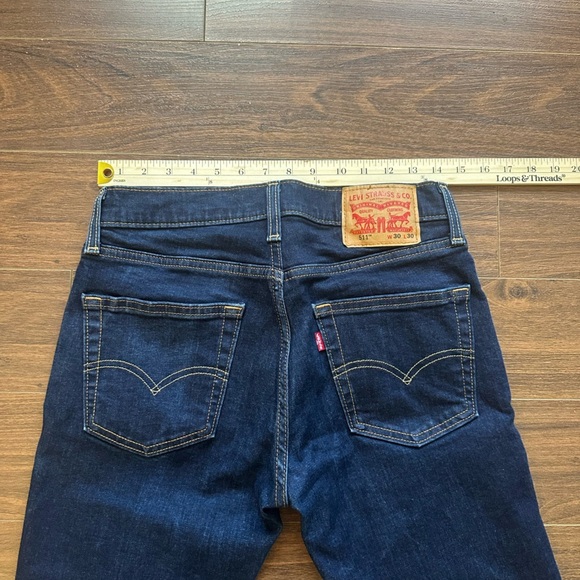 Levi's 511 Men's Dark Blue Straight Jeans - Picture 6 of 6